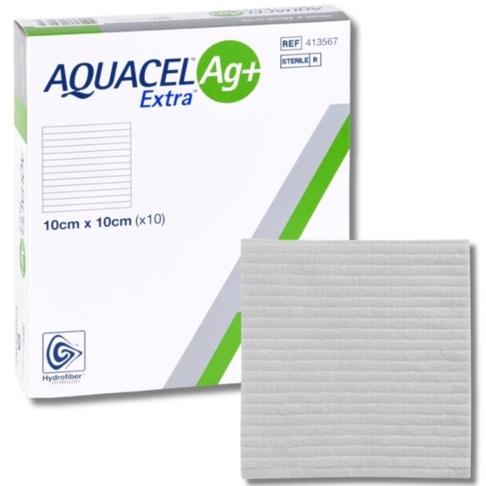 ConvaTec AQUACEL Ag+ Extra Antimicrobial Hydrofiber Dressing with Silver
