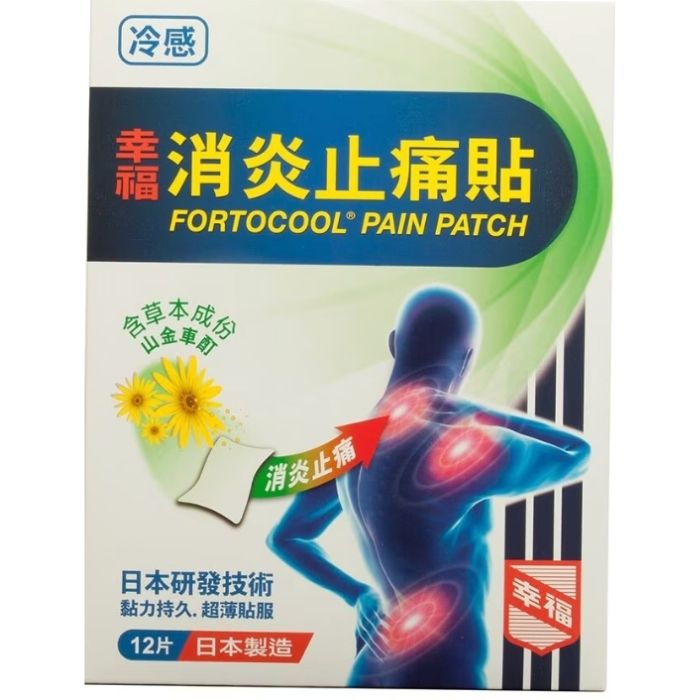 Happytop Pain Relief Patch 12-Count - Strong Penetration, Muscle Strain Savior