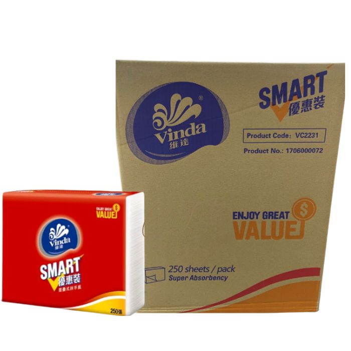 Vinda Smart M-Fold Paper Towels, 3-pack