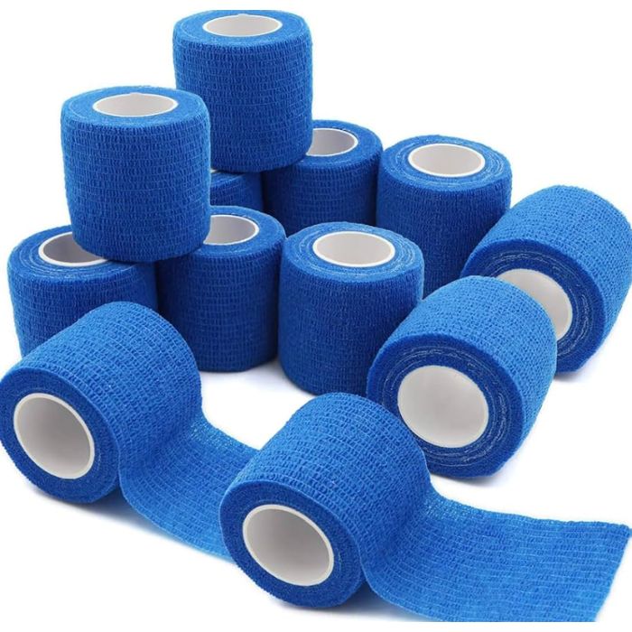 Self-Adhesive Cohesive Bandage (Blue 2"/3")