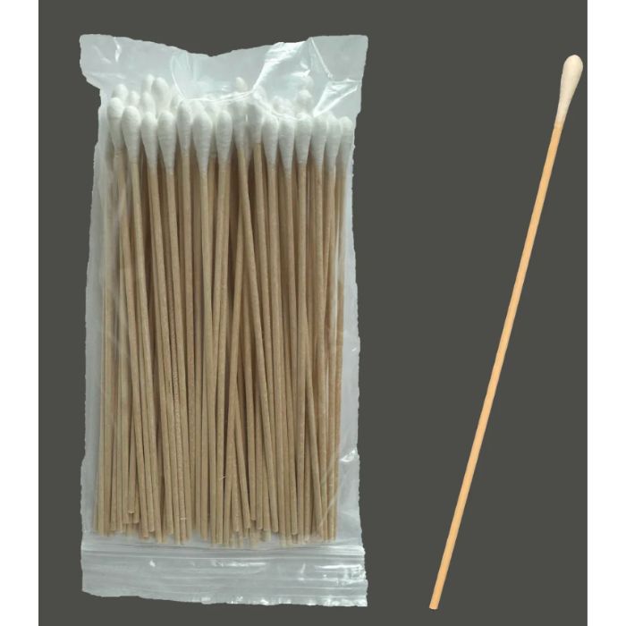 6" Wooden Cotton Swabs (100 pcs/pack)