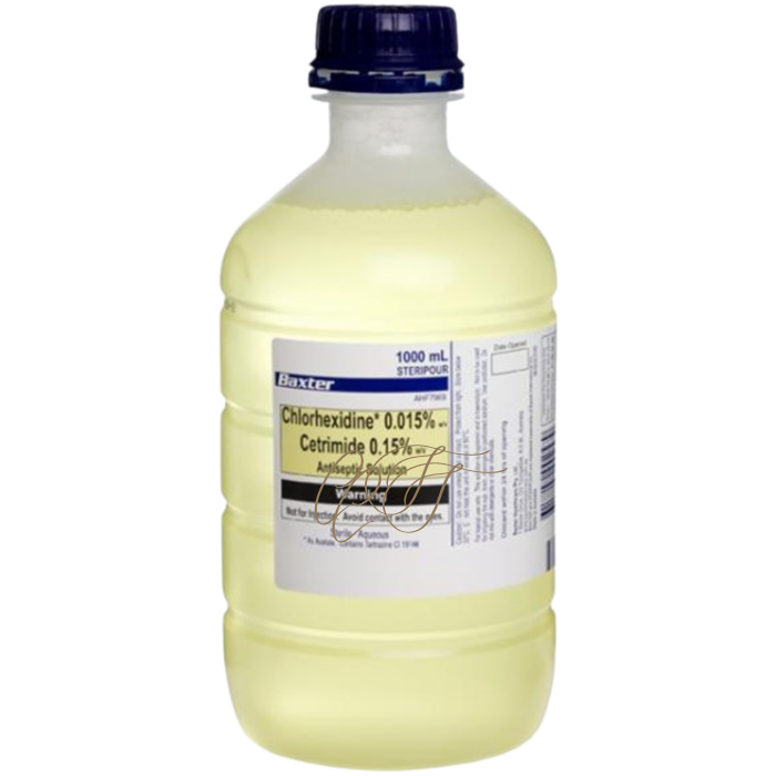 Baxter 黃水 1L (0.015% Chlorhexidine + 0.15% Cetrimide) - 強效去污殺菌
