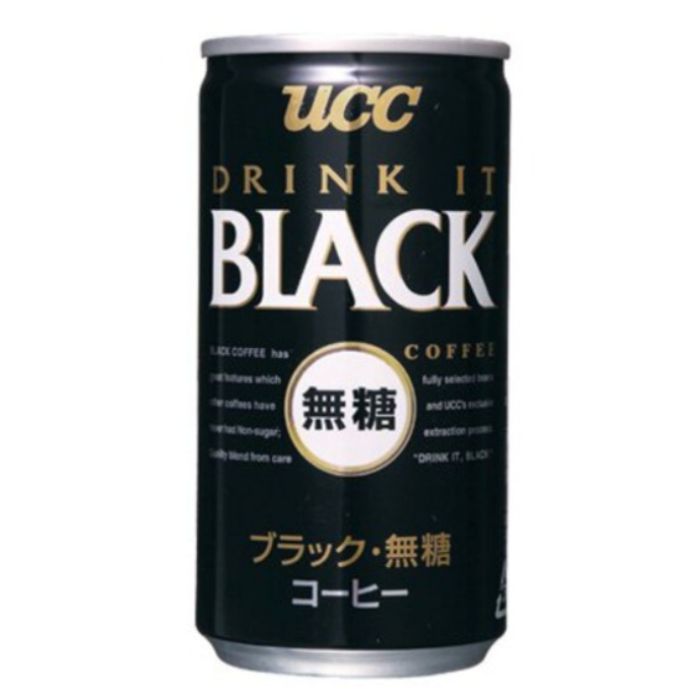 UCC BLACK Unsweetened Black Coffee (185g x 30 cans) - Japan's Best-Selling / Top Choice for Meetings