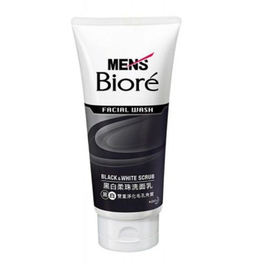 Biore 碧柔男士黑白柔珠(黑) 洗面乳100g