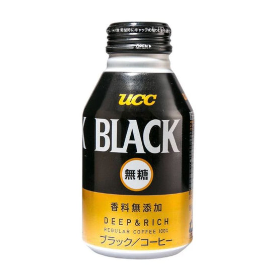 UCC BLACK Rich 無糖黑咖啡 (275g x 24罐) - 瓶蓋裝 / 隨時享用的極致香醇