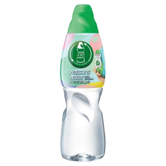 Watsons Distilled Water 800mL (24 bottles per case) - Larger capacity for longer hydration, a must-have for outdoor work and large meetings