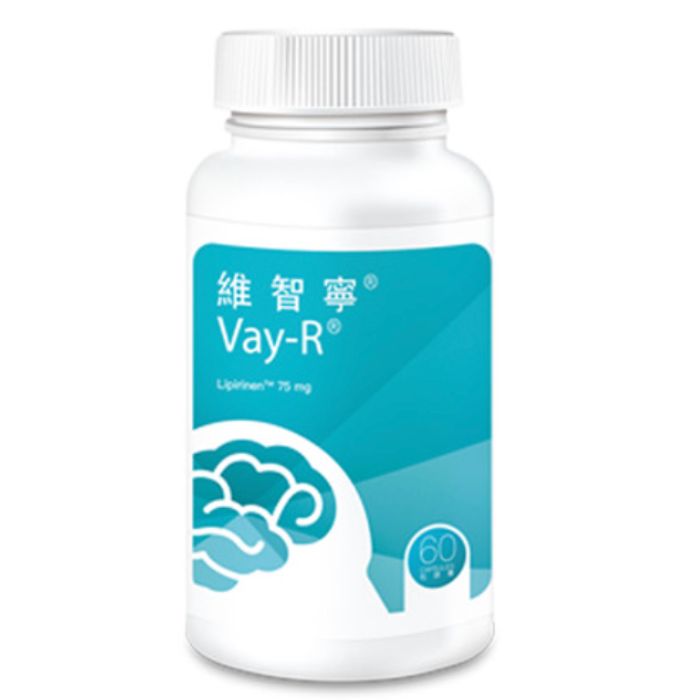 【醫學級腦部護理】 Vay-R 維智寧 Lipicogen (75mg 60粒)