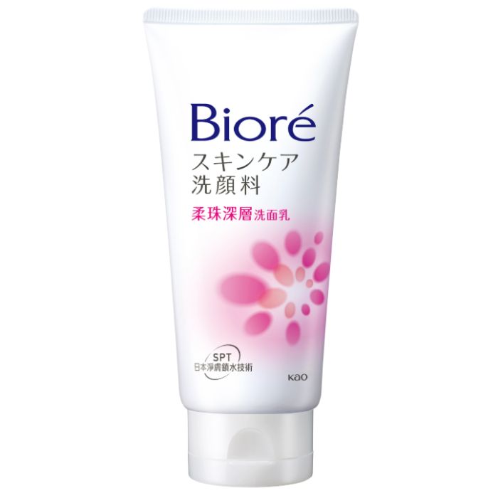 Biore 碧柔 柔珠深層(粉) 洗面乳 100g