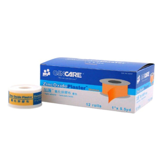 CANCARE 加護氧化鋅膠布 (膚色) 1" x 5.5yd (一盒12卷) - 醫療級高黏性