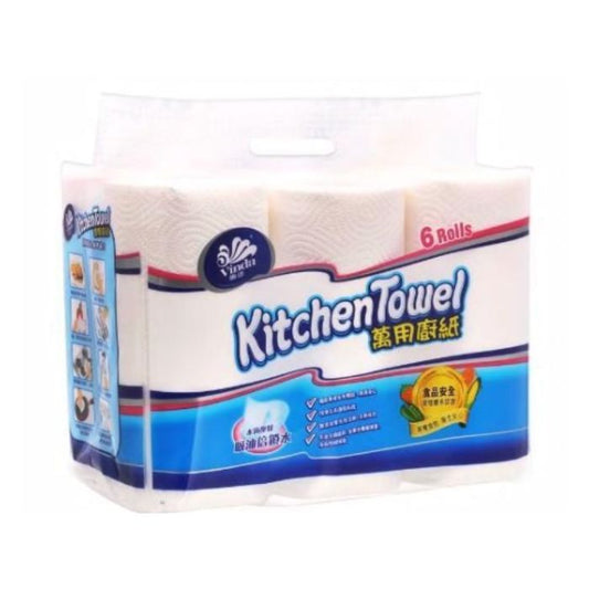 【B2B 優惠】維達 Vinda 6卷裝廚房紙巾 (水滴壓紋) - 每箱 8 提 (共 48 卷) | 藥行正貨