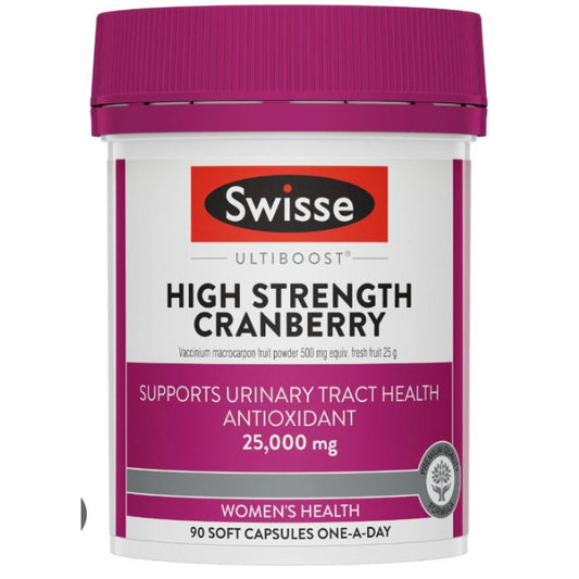 【女性私密護理】 Swisse 高濃度蔓越莓膠囊 (90粒)