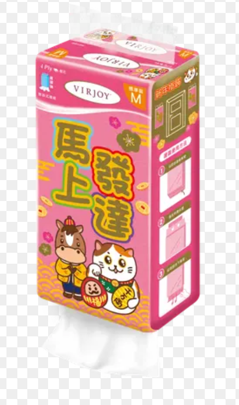 唯潔雅四層懸掛式面紙 (馬年賀年版)（10條裝）