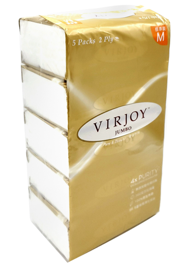 Vickya Treasure Series Soft Facial Tissue/3-Ply Facial Tissue 6-Pack (Gold/Medium Size) (10 sheets)