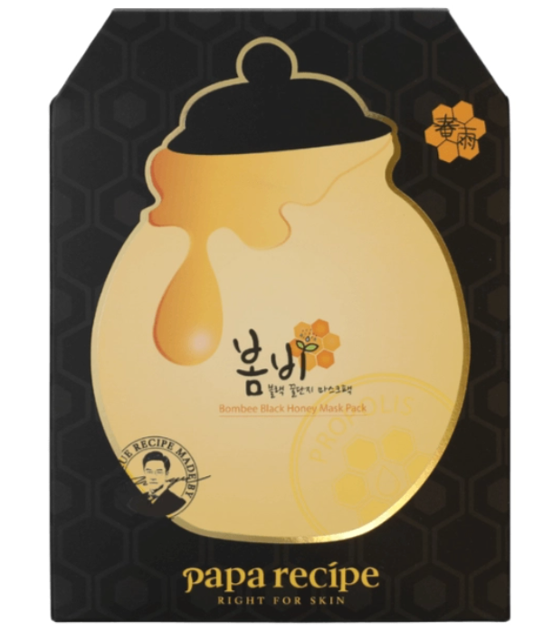 Papa Recipe 春雨 蜂蜜保濕面膜 10片 (黑)