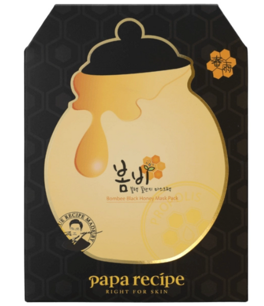Papa Recipe 春雨蜂蜜保湿面膜10片(黑)