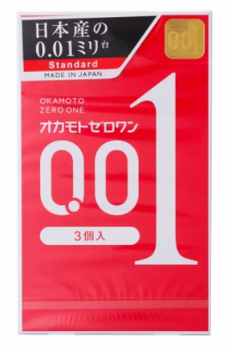 冈本0.01 超薄避孕套(3片)