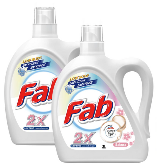 快洁2X洗衣液（樱花）3L 4套/箱