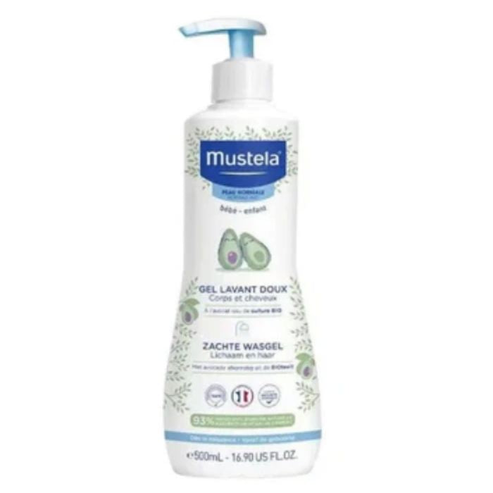 Mustela 慕之恬廊 - 2合1髮膚沐浴啫喱 (國際版) 500ml - 初生嬰兒、幼兒溫和清潔必備