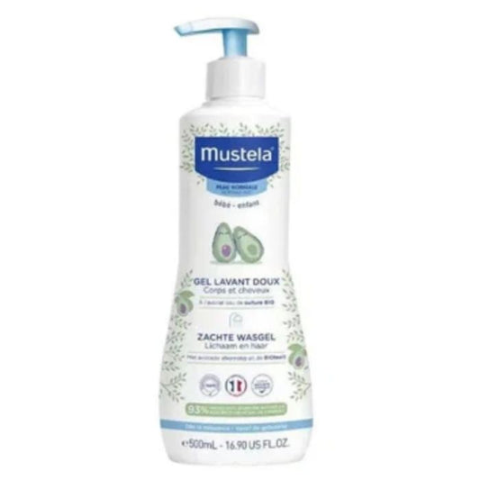 Mustela 慕之恬廊 - 2合1髮膚沐浴啫喱 (國際版) 500ml - 初生嬰兒、幼兒溫和清潔必備