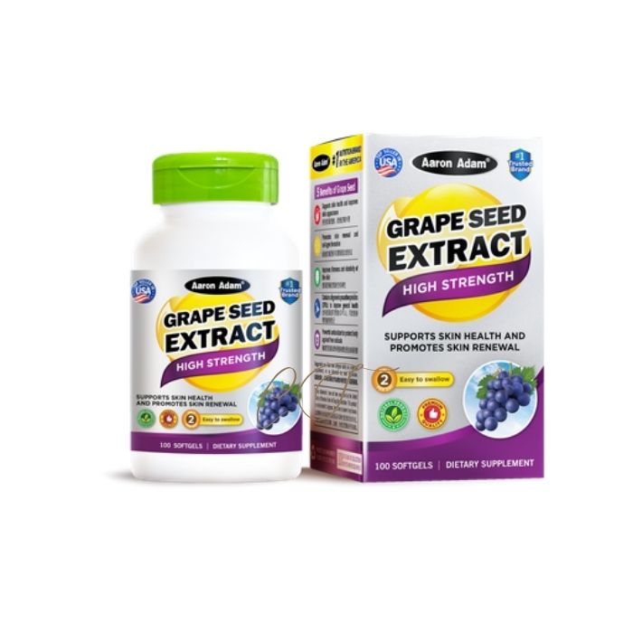 【Potent Whitening, Antioxidant & Sensitive Skin Improvement】Aaron Adam Grape Seed Extract (100 capsules) A21 - Recommended by Pharmacies & Beauty Experts