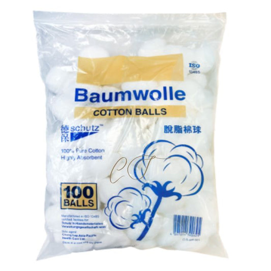 BAUMWOLLE 無菌消毒棉花球 (獨立包裝) - 100% 高級純棉
