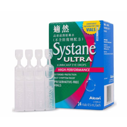 Systane Ultra 適然高清 - 舒緩潤眼液 (無防腐劑) 24支獨立包裝 - 電腦族、乾眼症急救首選