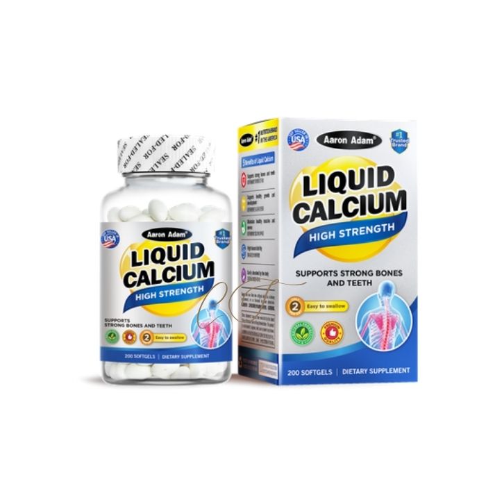 [Supports teeth and bones, and enhances absorption] Aaron Adam Liquid Calcium (200 capsules) A39 - Recommended by pharmacies