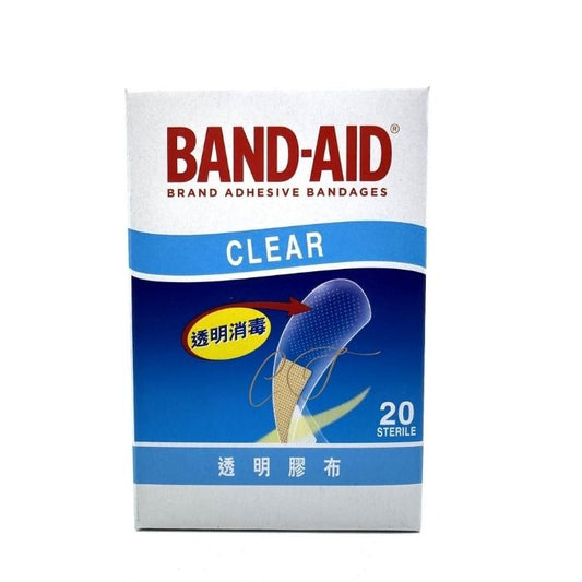 強生 BAND-AID 透明膠布 20片裝 (隱形美觀 雙效透明消毒 服務業前台 採購首選)