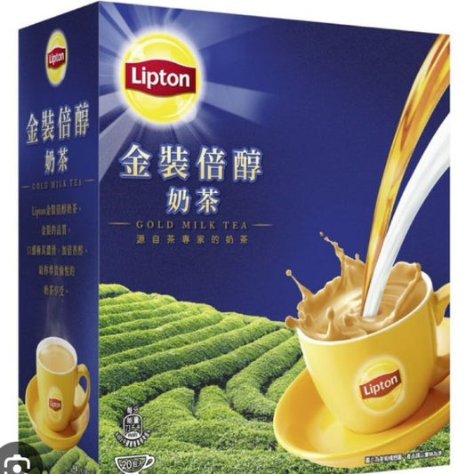 立頓 Lipton 金裝倍醇奶茶 (16.5g x 20包) - 性價比之王 / 職場提神聖品