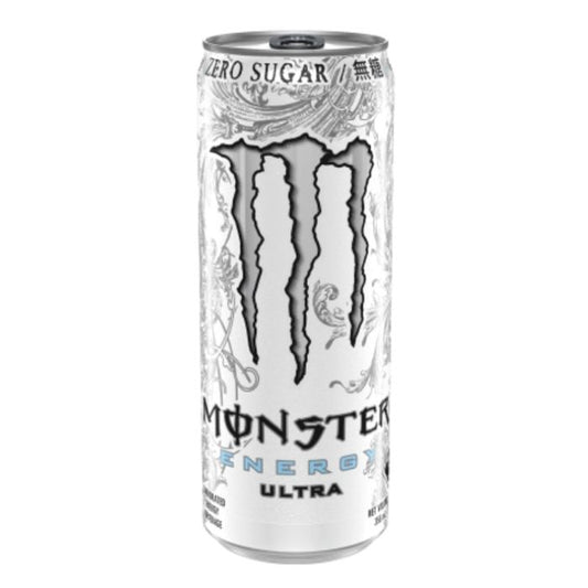 Monster Energy 超越碳酸能量飲品 (白色) 355ml - 24罐原箱、經典無糖提神
