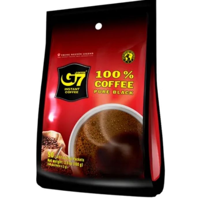 G7 美式純黑咖啡 (2g x 50包) - 0 糖提神 / 加班熬夜戰鬥燃料