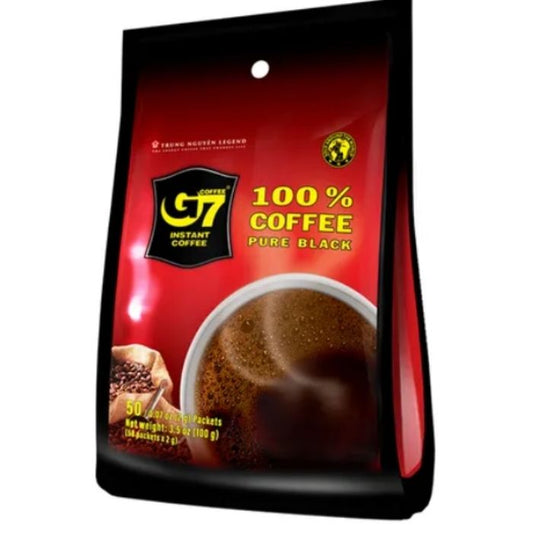 G7 美式純黑咖啡 (2g x 50包) - 0 糖提神 / 加班熬夜戰鬥燃料