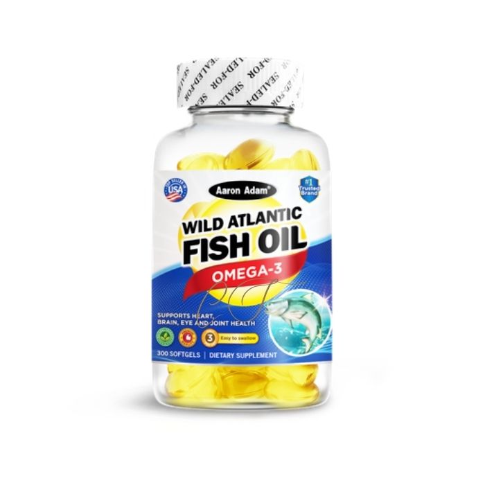 【對抗血管老化及支援循環系統】Aaron Adam 大西洋深海魚油 Omega-3 (300粒) A8 - 專業級推薦
