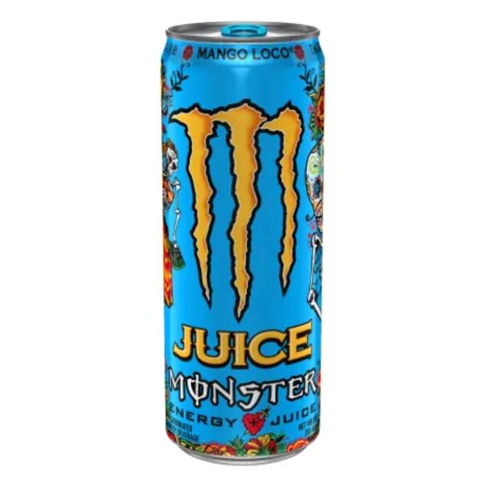 Monster Energy 芒果狂歡碳酸能量飲料 355ml (24罐原箱) - 熱帶異國風情、提升專注力