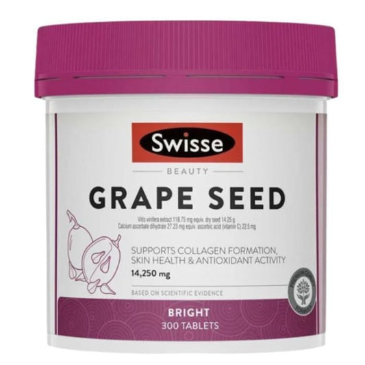 【高濃度抗氧化】 Swisse 葡萄籽精華 (14250mg 300粒)