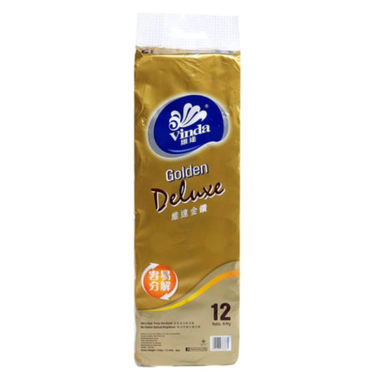 維達 Vinda 金裝至尊 3層捲筒衛生紙 (12卷裝) - 診所/商用加厚平價批發