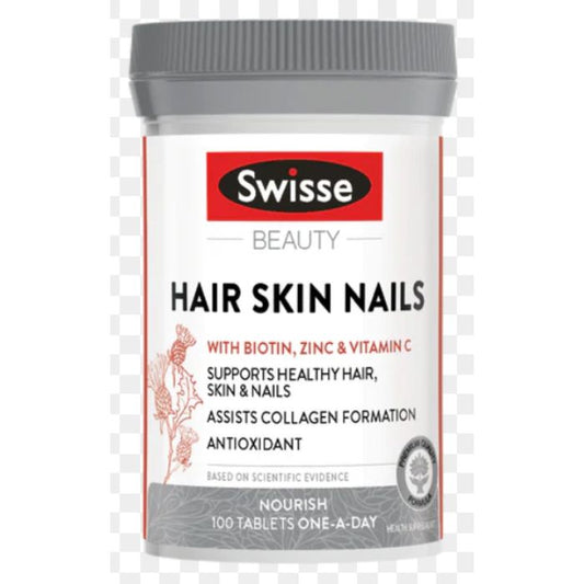 【三合一美容護理】 Swisse 頭髮、皮膚及指甲營養片 (100粒)