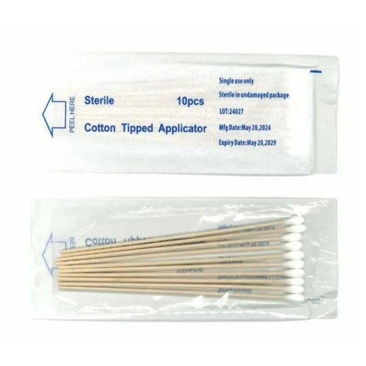 JMS 6" 細頭無菌消毒棉花棒 (40包/盒)