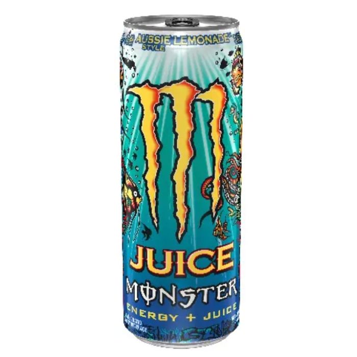Monster Energy 澳式檸檬碳酸能量飲料 355ml (24罐原箱) - 辦公室提神、新鮮檸檬澳洲風味