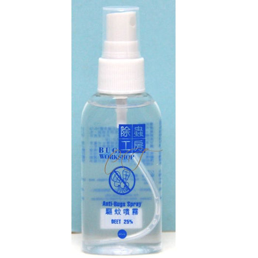 除蟲工房 Bug Workshop 強力驅蚊噴霧 60ml (DEET 25%) - 戶外防蚊推薦