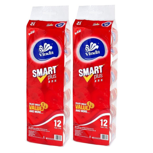 Vinda Smart Plus 3-ply toilet paper (12 rolls)